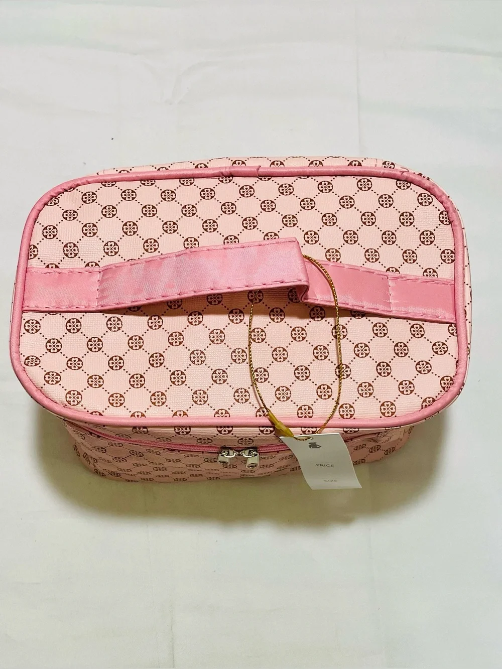 Pink Design Fashion Inspired Cosmetic Travel Makeup Bag, NWT